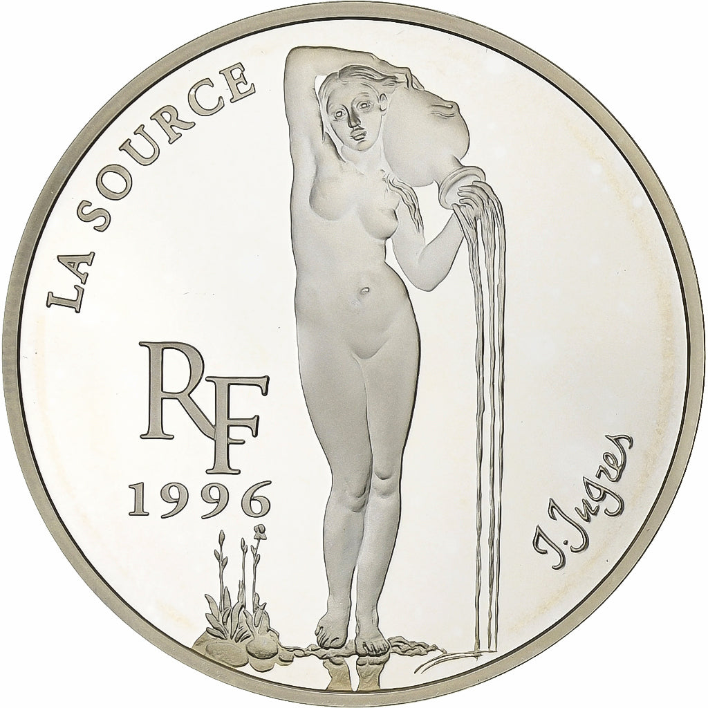 France, 10 Francs-1.5 Euro, Trésors des Musées d'Europe, 1996, Paris, Silver
