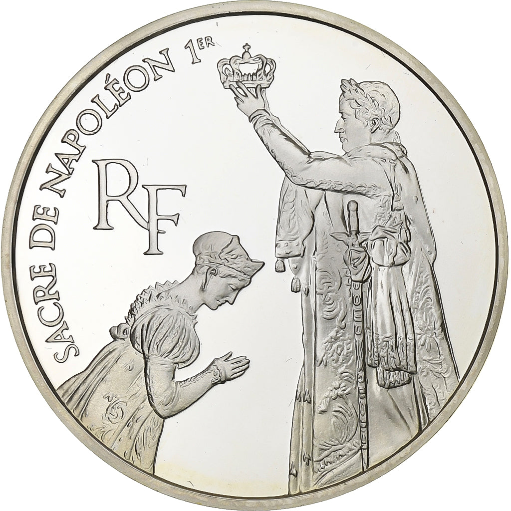 France, 100 Francs, Sacre de Napoléon, 1993, Paris, Silver, MS(65-70), KM:1022