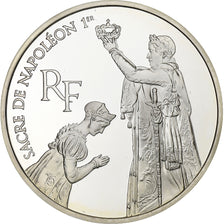 France, 100 Francs, Sacre de Napoléon, 1993, Paris, Silver, MS(65-70), KM:1022
