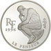 Frankreich, 10 Francs-1.5 Euro, le penseur de Rodin, 1996, Paris, Silber, STGL