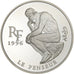 France, 10 Francs-1.5 Euro, le penseur de Rodin, 1996, Paris, Silver, MS(65-70)