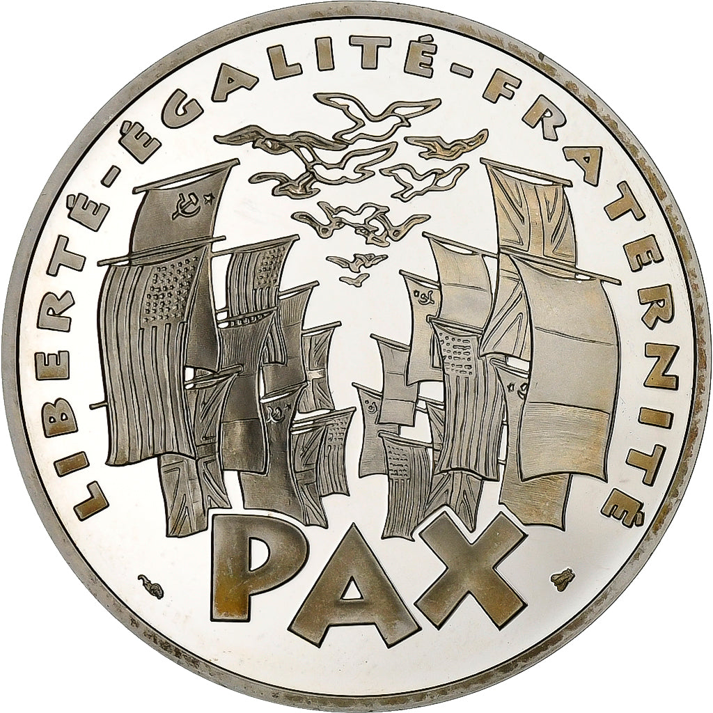 Francia, 100 Francs, 8 mai 1945, 1995, Paris, Plata, FDC, KM:1116.2