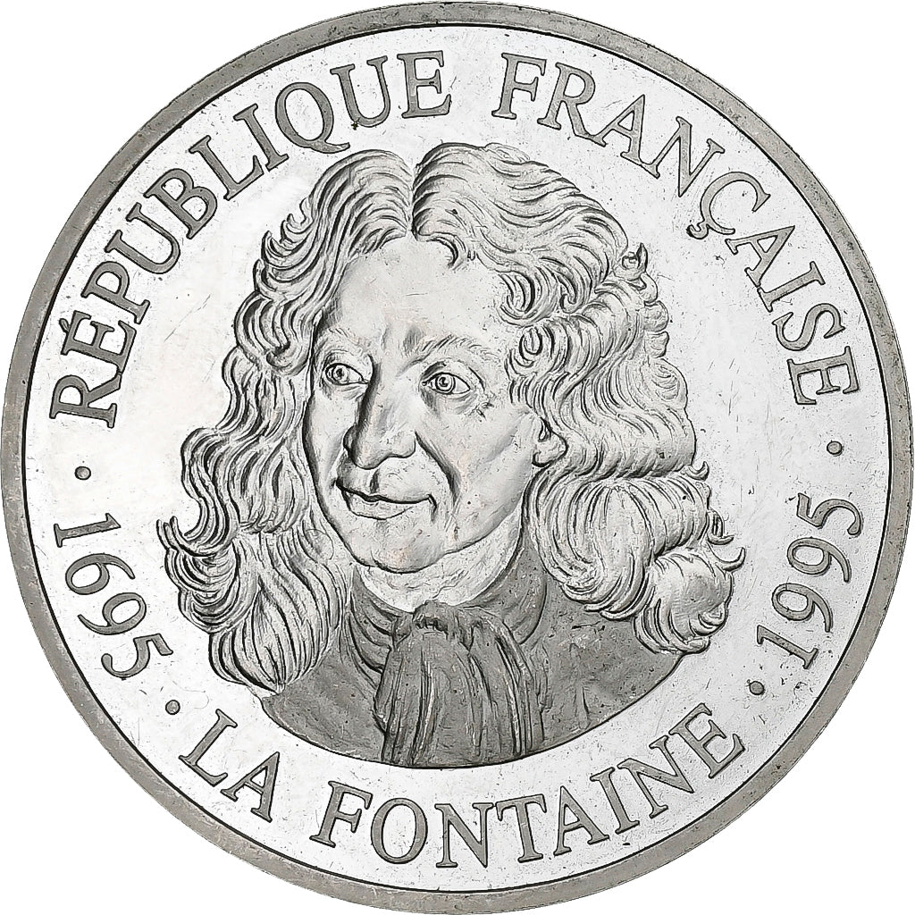 Francia, 100 Francs, Jean de la Fontaine, 1995, Paris, Plata, FDC, KM:1136
