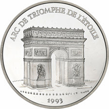 France, 100 Francs-15 Ecus, Arc de Triomphe, 1993, Paris, Silver, MS(65-70)