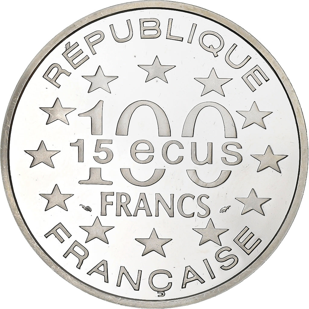 Francia, 100 Francs-15 Ecus, Arc de Triomphe, 1993, Paris, Plata, FDC, KM:1031