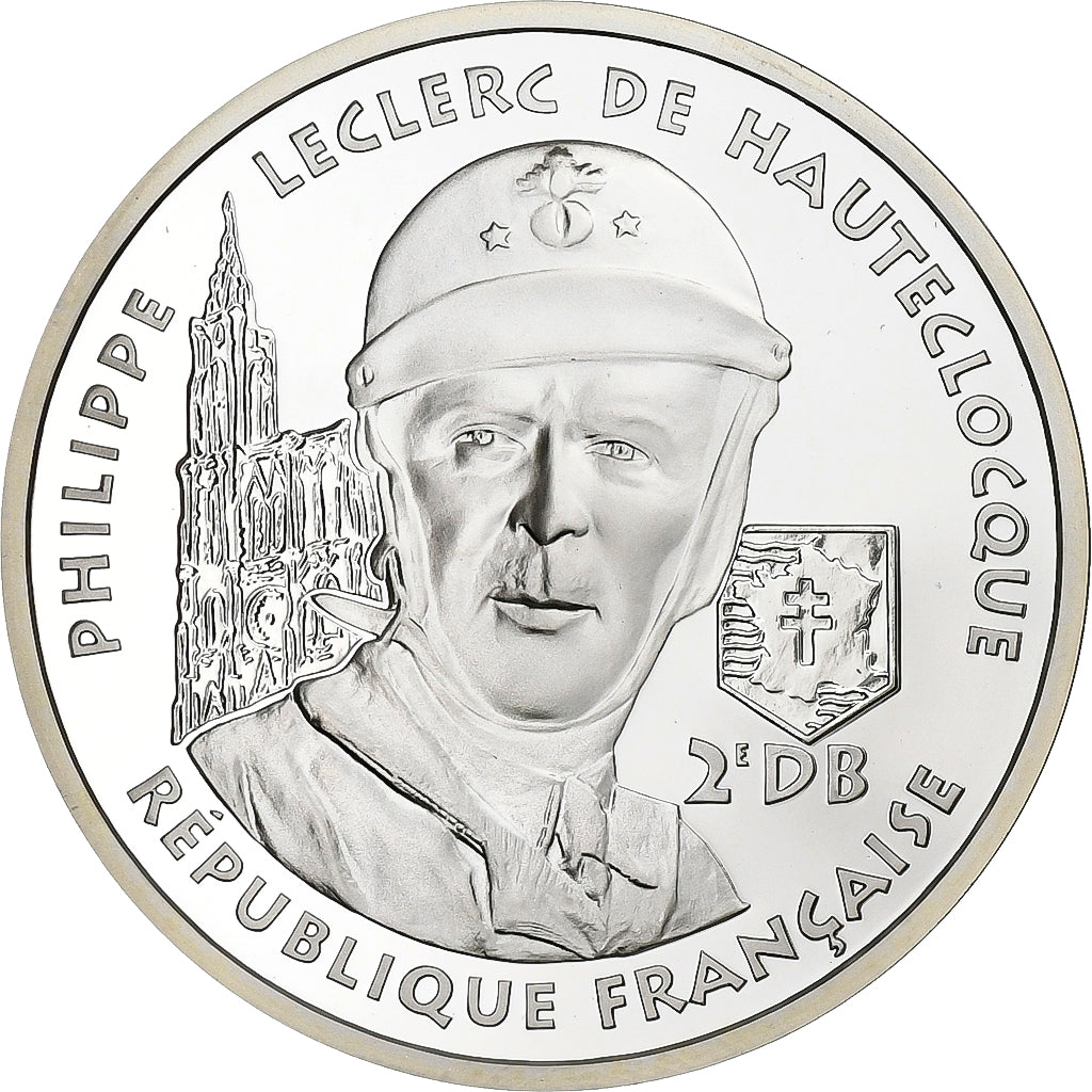 França, 100 Francs, Philippe Leclerc de Hauteclocque, 1994, Paris, Prata