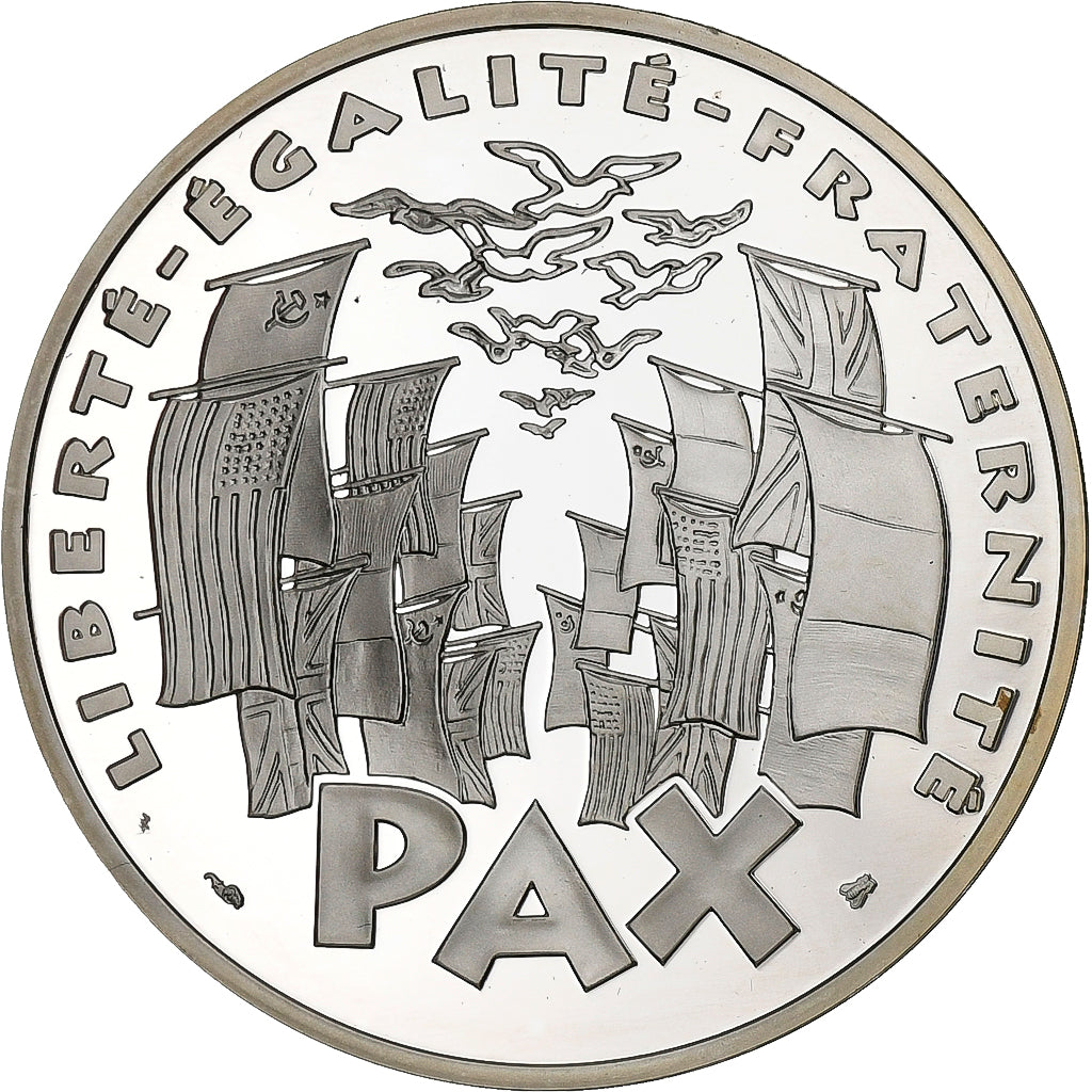 Francia, 100 Francs, 8 mai 1945, 1995, Paris, Plata, FDC, KM:1116.2