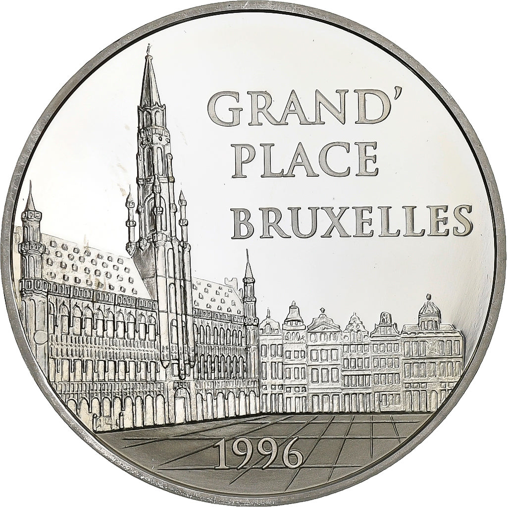 Frankreich, 100 Francs-15 Euro, Monnaie de Paris, Grand'Place de Bruxelles