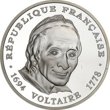 France, 100 Francs, Voltaire, 1994, Paris, Silver, MS(65-70), KM:1182