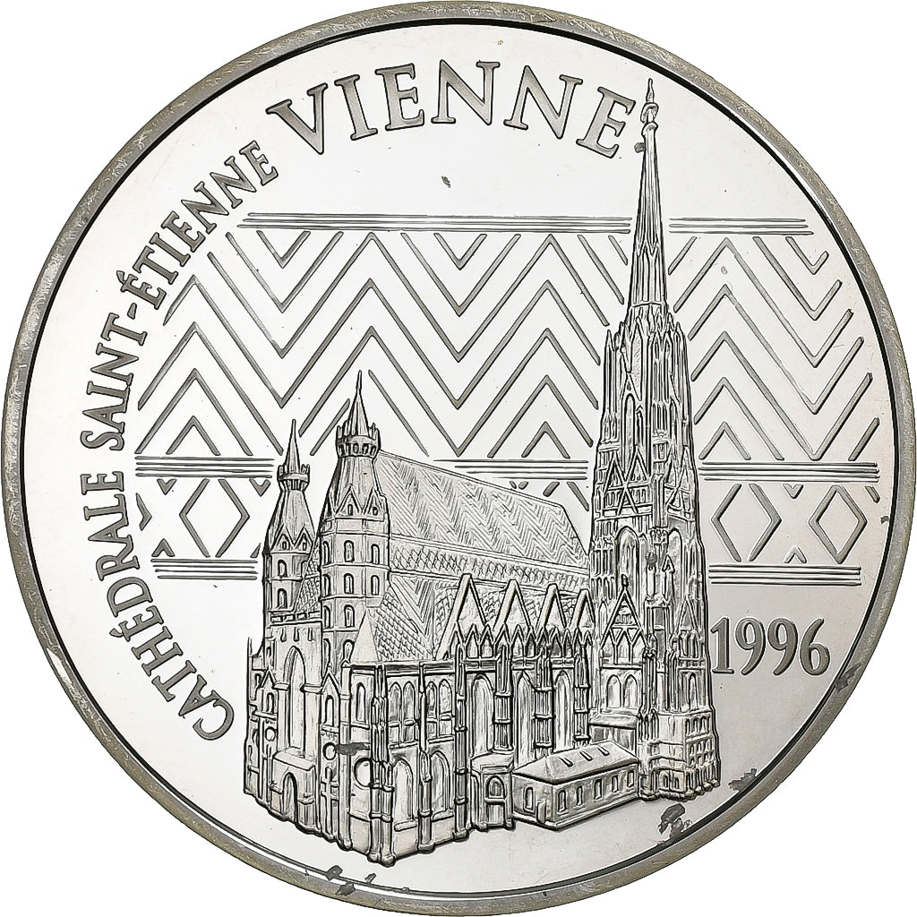 France, 100 Francs-15 Euro, Monnaie de Paris, Cathédrale Saint-Etienne de
