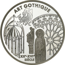 France, 6.55957 Francs, Art gothique, 1999, Paris, Proof, Silver, MS(65-70)