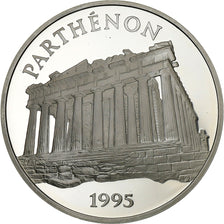 France, 100 Francs-15 Ecus, Greece, Parthenon, 1995, Paris, Silver, MS(65-70)