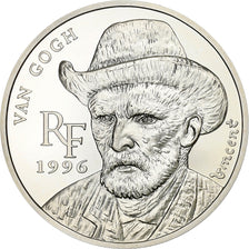 France, 10 Francs-1.5 Euro, Van Gogh, 1996, Paris, Silver, MS(65-70), KM:1147