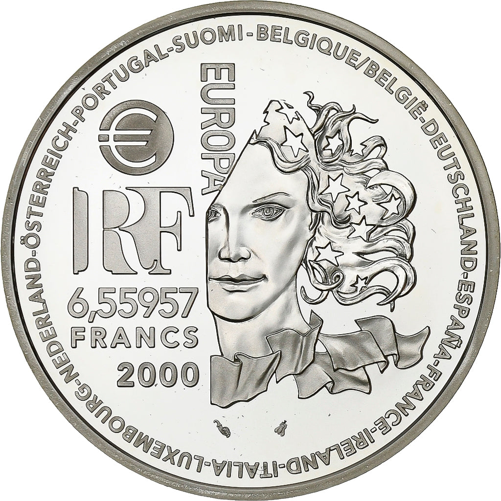 Frankreich, 6.55957 Francs, Art Moderne, 2000, Paris, Silber, STGL, KM:1228