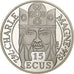 Francia, 100 Francs-15 Ecus, Charlemagne, 1990, Paris, Plata, FDC, KM:989