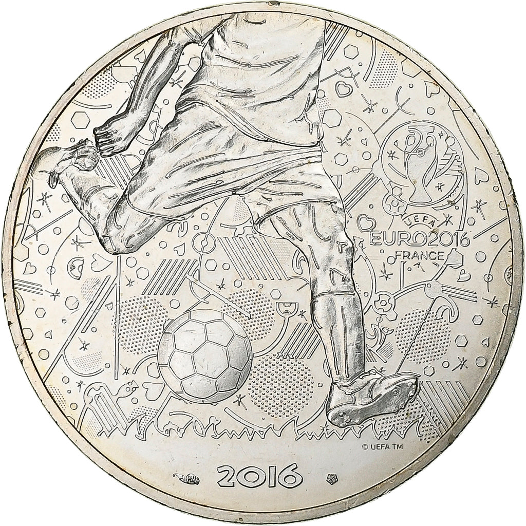 France, 10 Euro, UEFA Euro 2016, 2016, Pessac, Argent, SUP