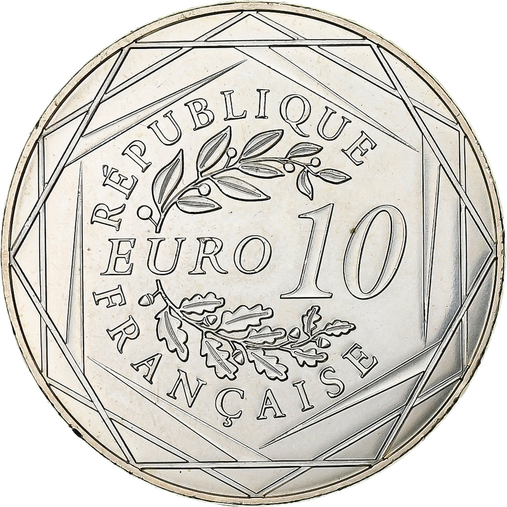 France, 10 Euro, UEFA Euro 2016, 2016, Pessac, Argent, SUP