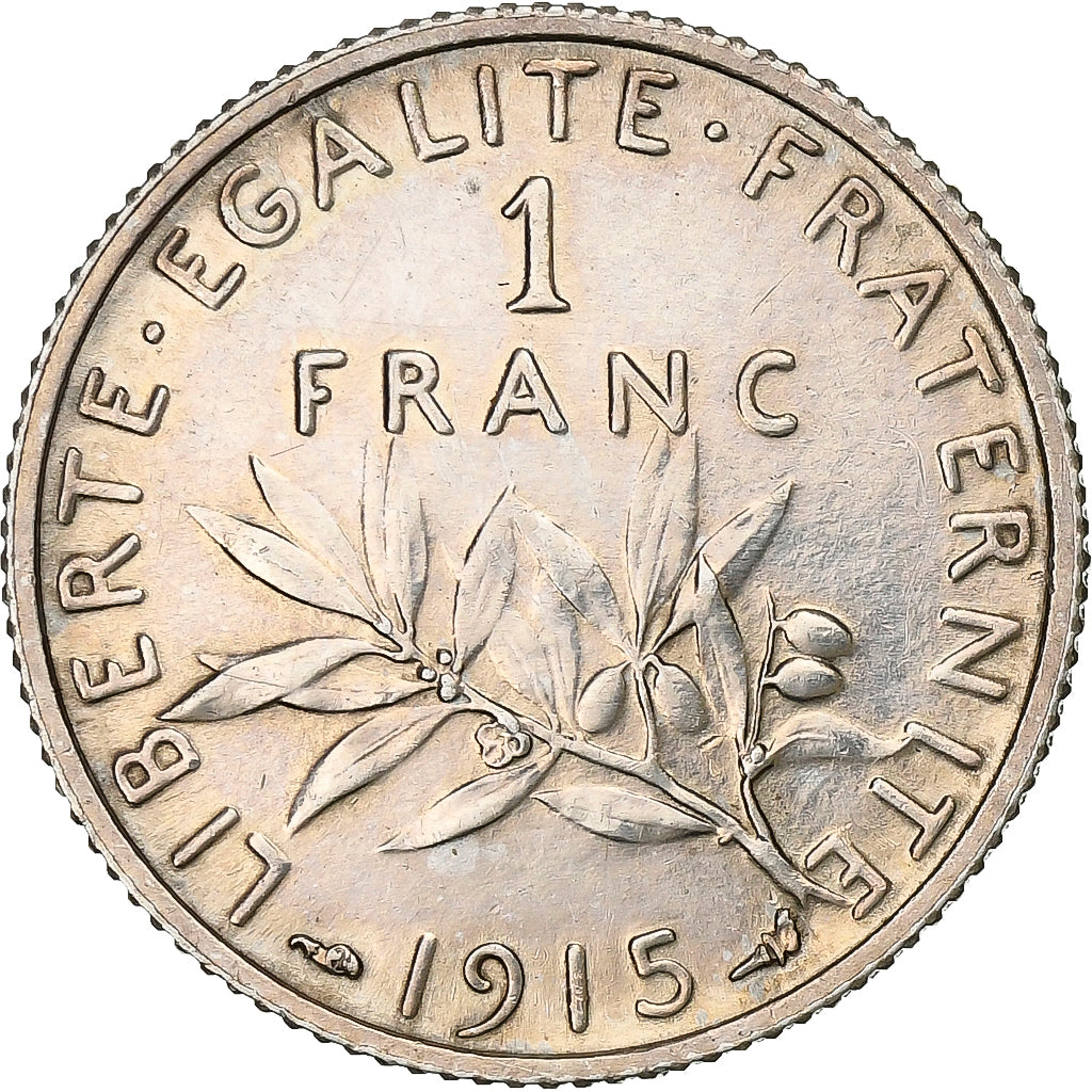 Francia, Franc, Semeuse, 1915, Paris, Argento, SPL-, Gadoury:467, KM:844.1