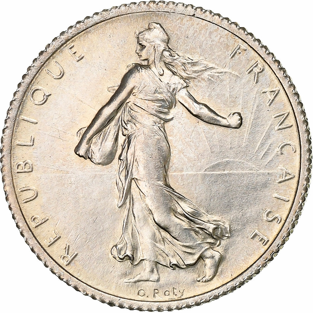 Francia, Franc, Semeuse, 1916, Paris, Plata, EBC, Gadoury:467, KM:844.1