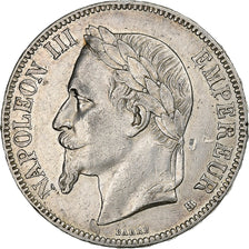 France, Napoléon III, 5 Francs, 1868, Strasbourg, Argent, TTB+, Gadoury:739