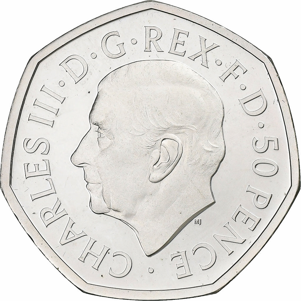 Great Britain, Charles III, 50 Pence, 2022, Proof, Silver, MS(65-70)