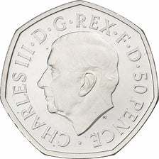 Great Britain, Charles III, 50 Pence, 2022, Proof, Silver, MS(65-70)