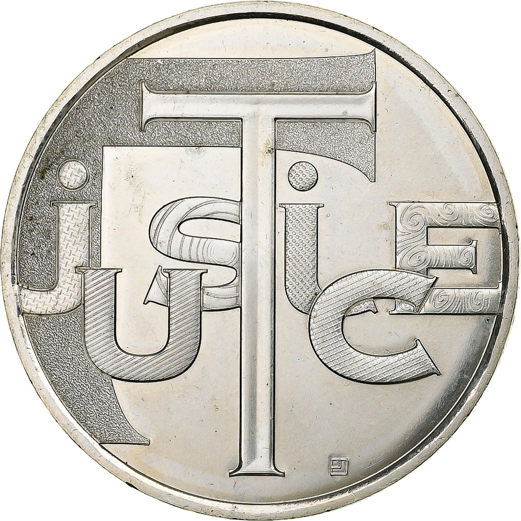 Francja, 25 Euro, Justice, 2013, Srebro, AU(55-58), Gadoury:EU 648