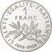 France, Medal, Coq, Fin du Cours Légal du Franc, 2002, Silver, Proof, MS(65-70)
