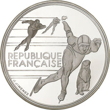 Frankrijk, 100 Francs, 1992 Olympics, Albertville, Speed Skating, 1990, Paris