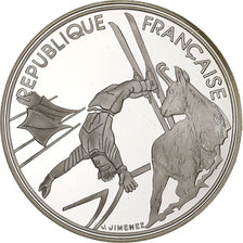 France, 100 Francs, 1992 Olympics, Albertville, Free-style Skiing, 1990, Paris