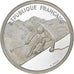 France, 100 Francs, Albertville 92, Ski de descente, 1989, Paris, Argent, SPL
