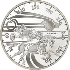 France, 10 Francs, 2000, Paris, XXth Century-The Automobile, Silver, MS(63)