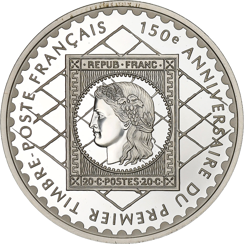 Francia, 10 Francs, (1999), Paris, 150e Anniversaire du Premier Timbre Poste