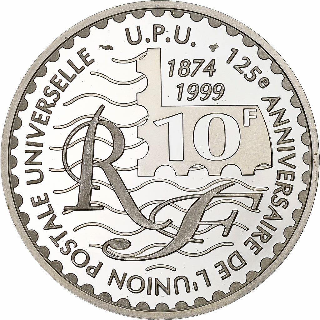 Francia, 10 Francs, (1999), Paris, 150e Anniversaire du Premier Timbre Poste