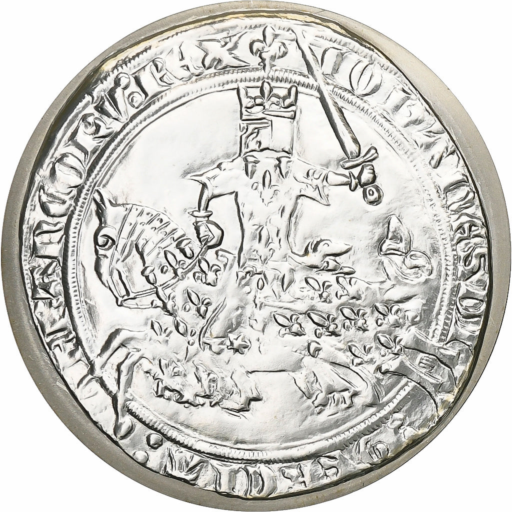 France, 10 Francs, Le Franc à cheval, 2000, Paris, Silver, MS(63), KM:1969