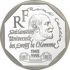 France, 100 Francs, Déclaration des Droits de l'Homme, 1998, Paris, Silver