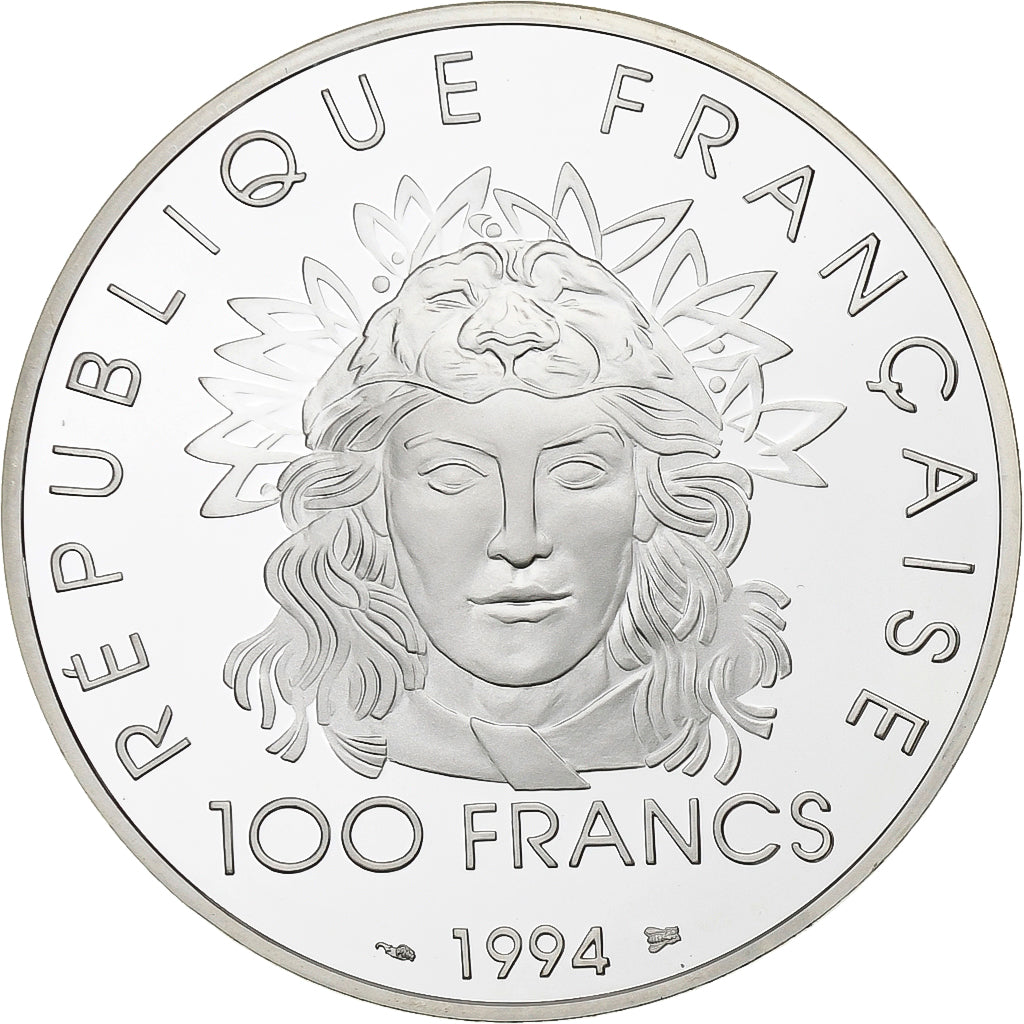 France, 100 Francs, Jeux Olympiques, 1994, Paris, Argent, SPL, KM:1047