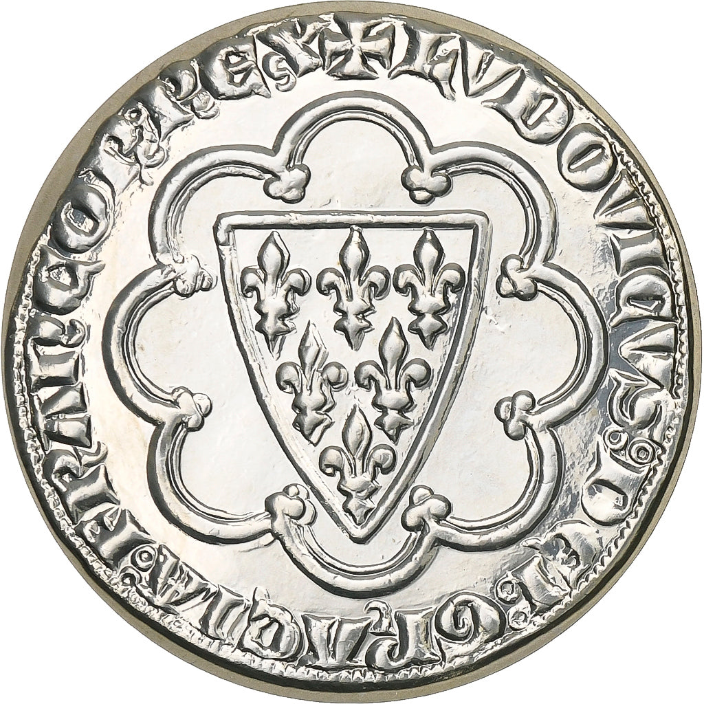 France, 10 Francs, Pièces d'Histoire Louis IX, 2000, Paris, Silver, MS(63)