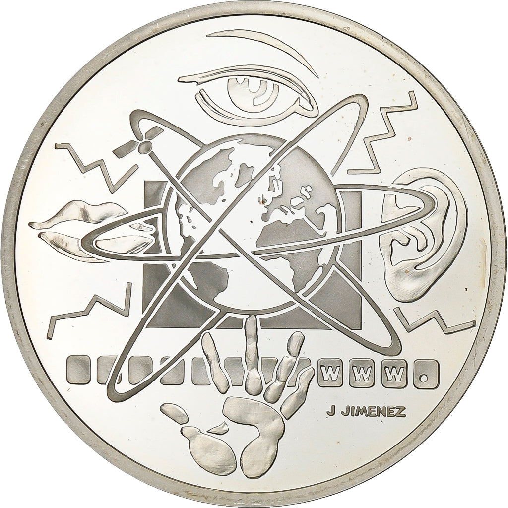 Frankreich, 10 Francs, XXth Century- Communications, 2000, Paris, Silber, UNZ