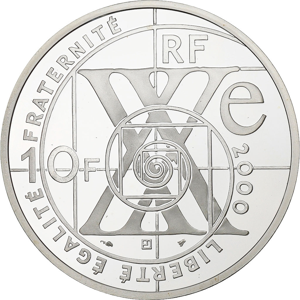 Frankreich, 10 Francs, XXth Century-Physical-Sciences, 2000, Paris, Silber, UNZ