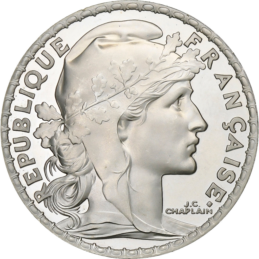 France, 10 Francs, Marianne, 2000, Paris, Silver, MS(63), KM:1971