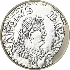 France, 10 Francs, Pièce d'Histoire Charlemagne, 2000, Paris, Silver, MS(63)