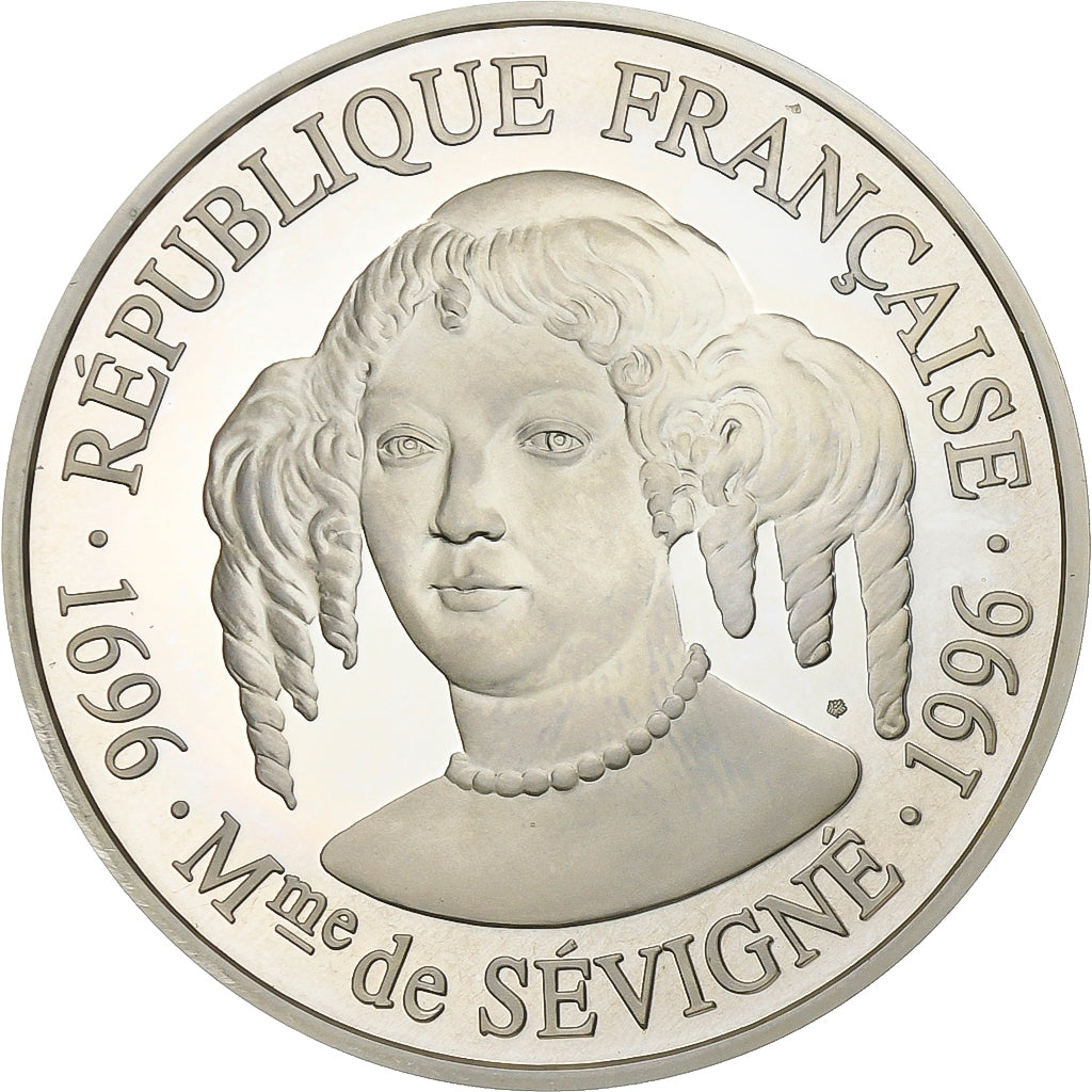 Francia, 100 Francs, 300TH Anniversaire Marie De Sévigné, 1996, Paris, Plata