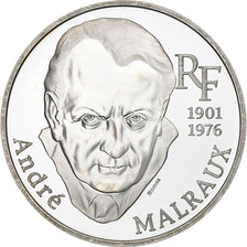 France, 100 Francs, André Malraux, 1997, Paris, Silver, MS(63), KM:1952