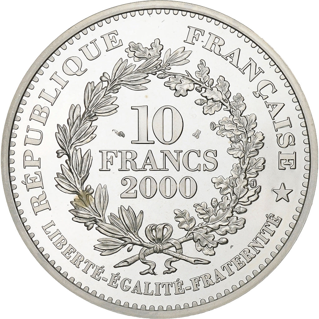 France, 10 Francs, Pièce d'Histoire Celtic Parisi, 2000, Paris, Silver, MS(63)