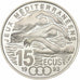 Frankrijk, 100 Francs-15 Ecus, Jeux méditerranéens, natation, 1993, Paris