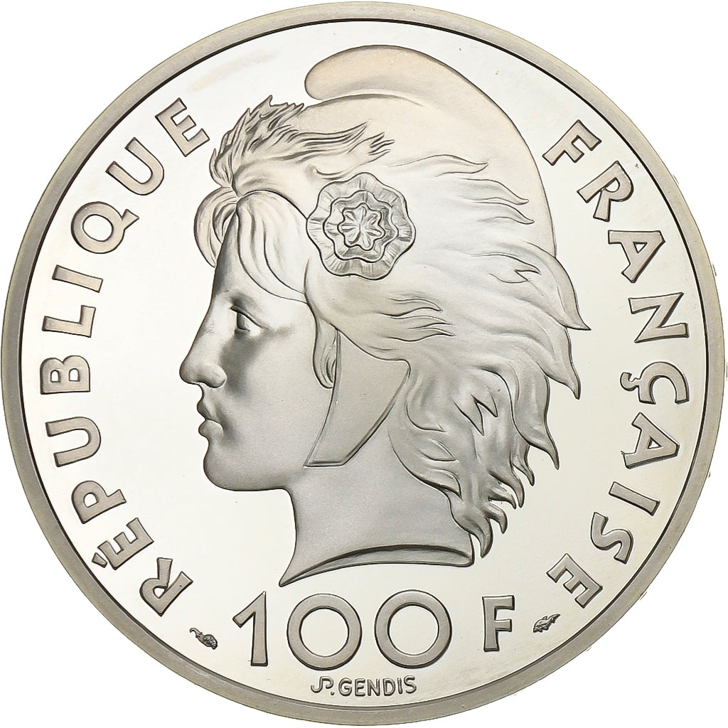 Frankrijk, 100 Francs-15 Ecus, Jeux méditerranéens, natation, 1993, Paris