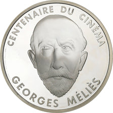 France, 100 Francs, Georges Méliès, 1995, Paris, Silver, MS(63), KM:1942