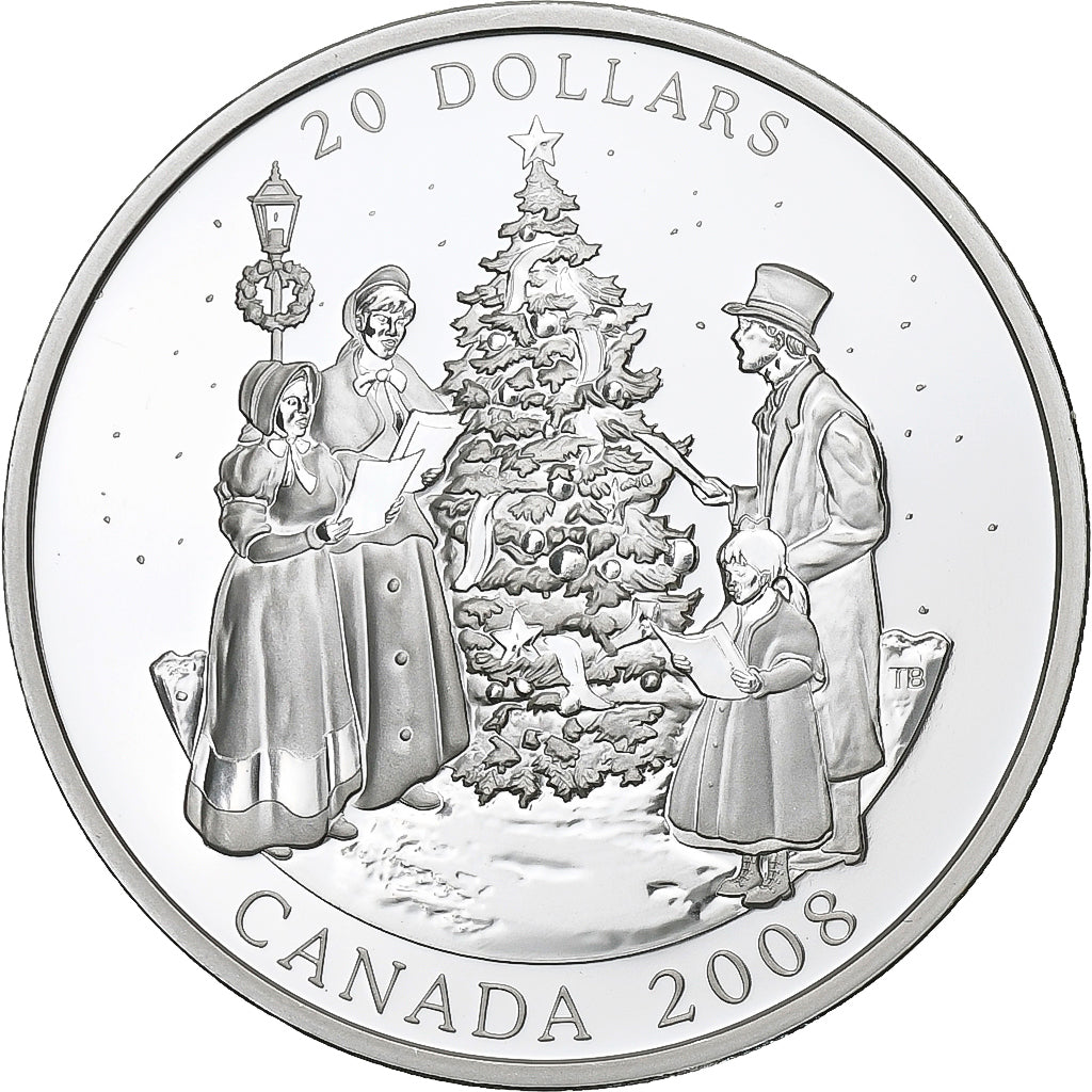 Canada, Elizabeth II, 20 Dollars, 2008, Ottawa, Silver, MS(63), KM:813