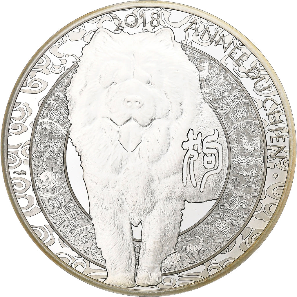 France, 10 Euro, Calendrier Chinois, Proof, 2018, Paris, Silver, MS(63)